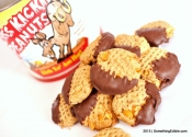 Chocolate-dipped Ass-Kickin’ Peanut Cookies